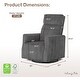 preview thumbnail 3 of 11, Dream On Me Oliver Manual Recline Glider