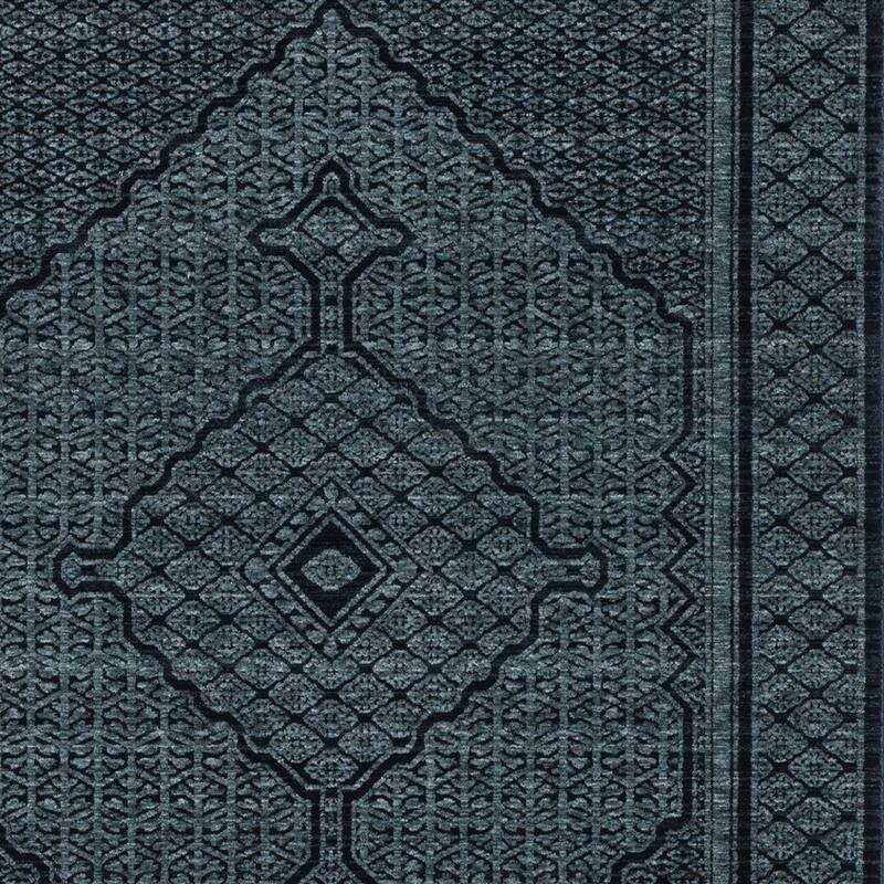 HomeRoots Medallion Traditional Runner Area Rug