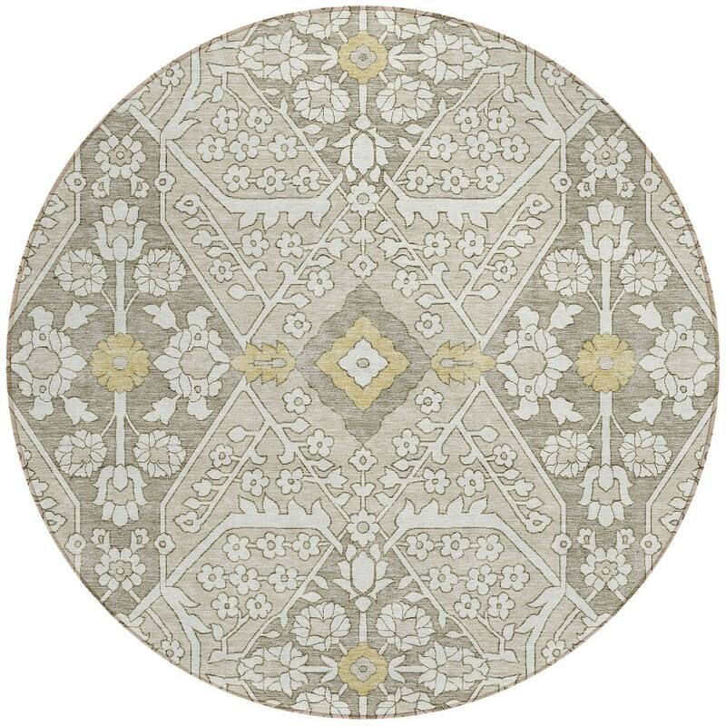 HomeRoots Floral Transitional Rectangle Outdoor Rug