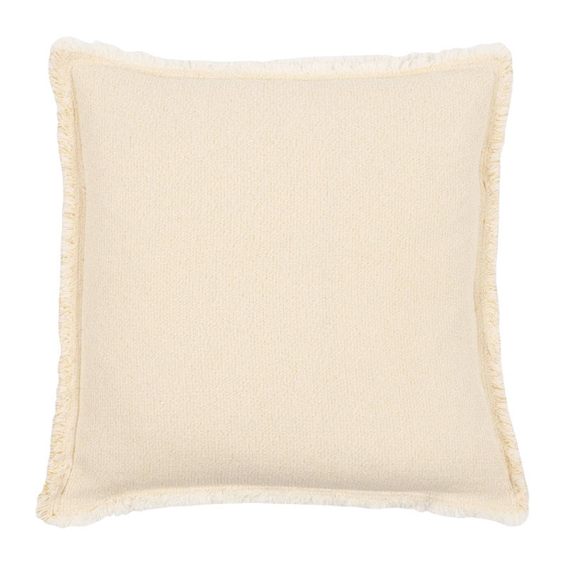 KAF Home Lurex Garment Washed Flange/Feather Filled Decorative Pillow, 20" x 20" - Gold
