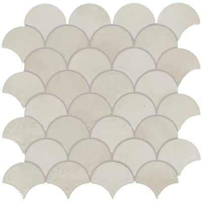 Daltile Miramo 3" Ceramic Fan Wall Mosaic (10 PC Per Carton) (10.20 SQFT Per Carton)