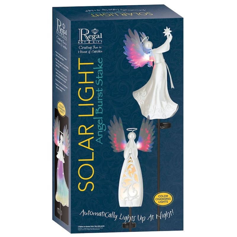 Angel Burst Solar Stake - Praying