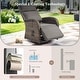 preview thumbnail 56 of 82, Pocassy Reclining Patio Chair with Adjustable Backrest