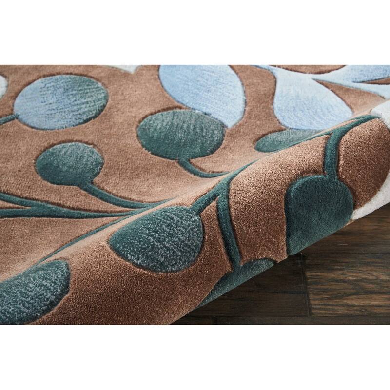 Cames Geometric Stain Resistant Area Rug By HomeRoots - 96' X '96' X '0.5