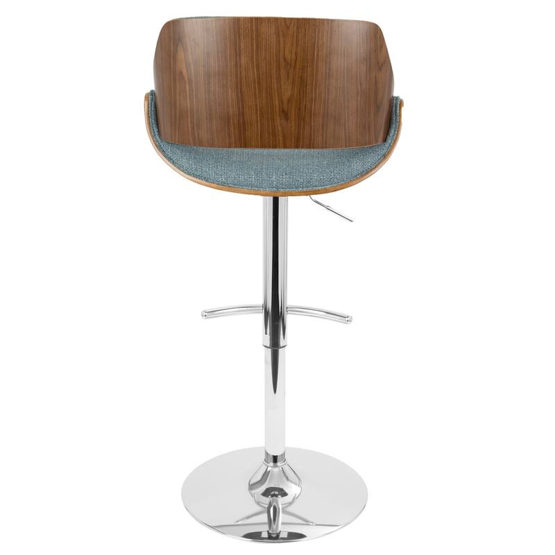 Carson Carrington Svetlana Adjustable Bar Stool with Rounded T Footrest (Set of 2)