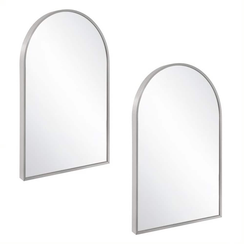 Modern Metal Framed Maeve Arched Wall Accent Mirror
