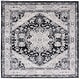 preview thumbnail 62 of 115, SAFAVIEH Brentwood Vessie Traditional Oriental Rug 6'7" x 6'7" Square - Black/Ivory