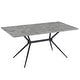 preview thumbnail 110 of 131, Elega Modern Sintered Stone Dining Table Modern Trestle Base Powder-Coated Steel Frame Kitchen Table - 47"-71"