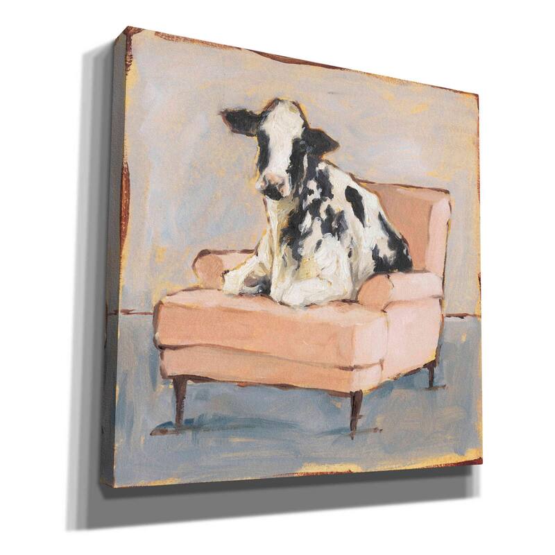Epic Graffiti 'Moo-ving In II' by Ethan Harper, Canvas Wall Art