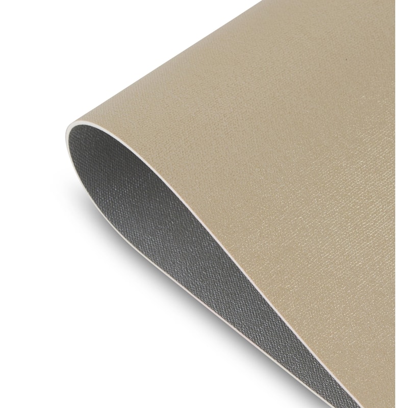 Dainty Home Amalfi Faux Leather Reversible Rectangular Placemat Set - N/A