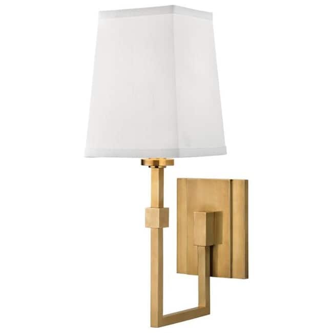 Hudson Valley Lighting Fletcher Single Light 15" Tall Wall Sconce - Aged Brass