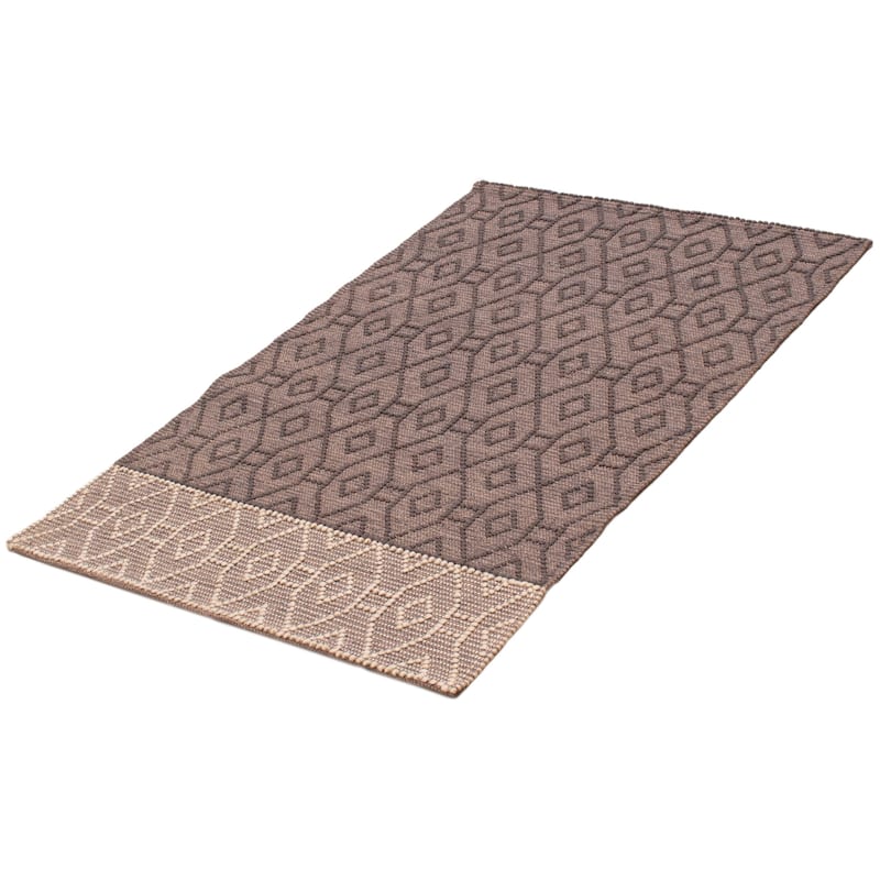 ECARPETGALLERY Braid weave Sienna Grey Wool Rug - 4'0 x 6'1