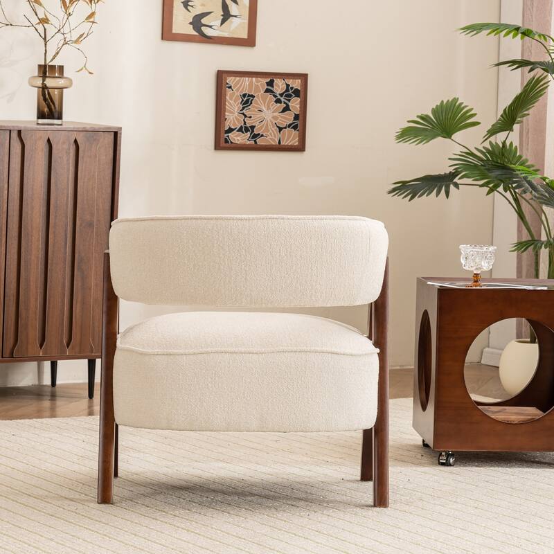 Modern Accent Chair, Armchair with 8.7" Thick Seat Cushion for Living Room