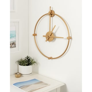 Kate and Laurel Lidor Metal Wall Clock - 22x25