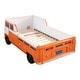 preview thumbnail 25 of 24, Furniture of America Bobby Novelty Twin Peace Bus Kid Platform Bed with LED Headlights and Sound Functions