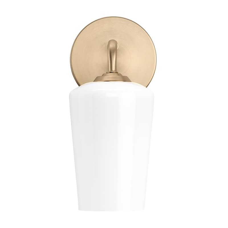Progress Lighting P710149 Celino 11" Tall Wall Sconce with White Glass
