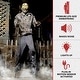 preview thumbnail 13 of 14, Haunted Hill Farm 6-Ft. Tall Motion-Activated Guard Zombie, Premium Halloween Animatronic