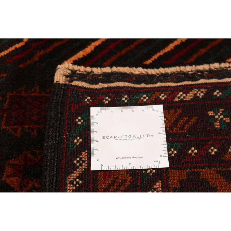 Teimani Black Rug 4'1" x 6'8" - 4'1 x 6'8