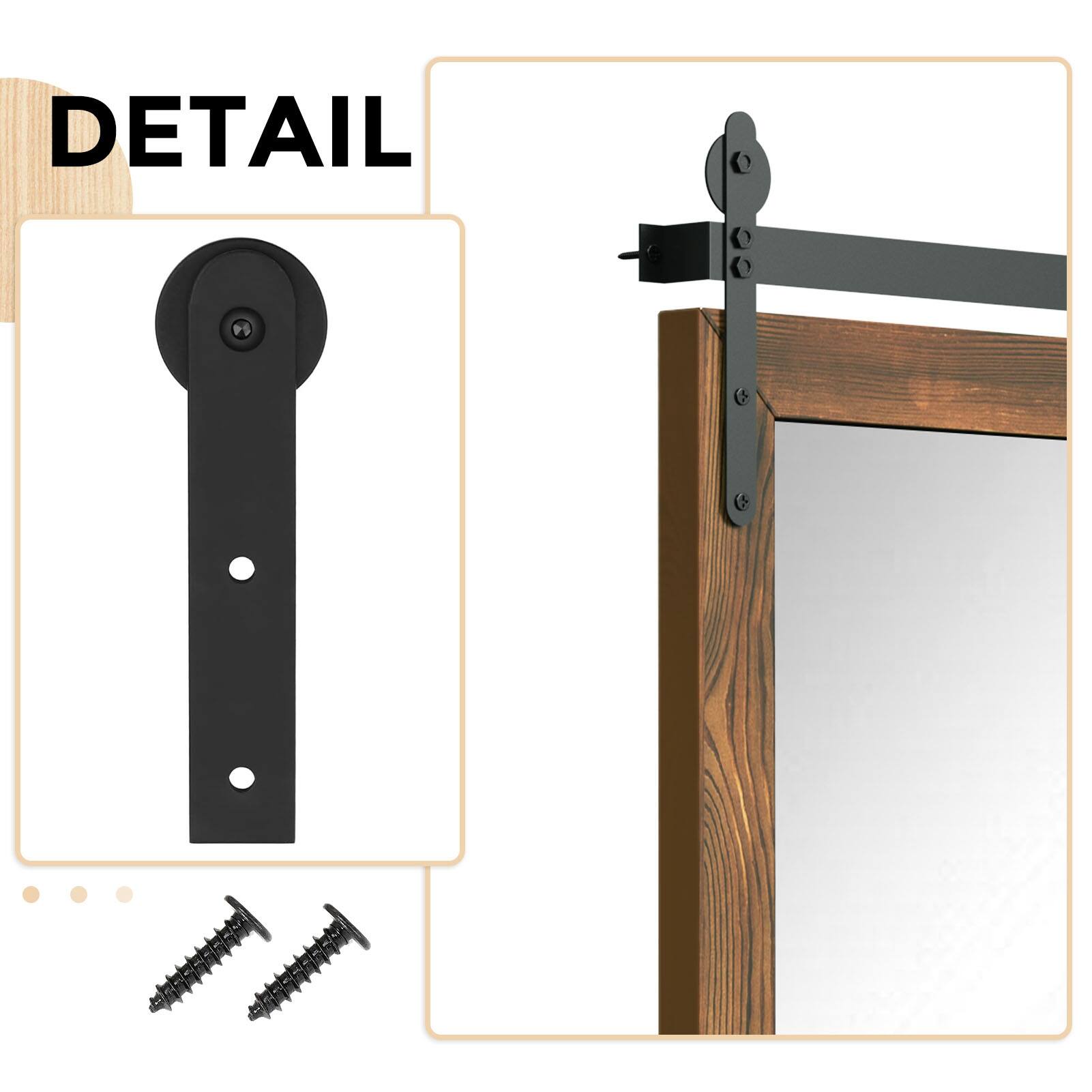 Farmhouse Barn Door Style Wall Mirror Bed Bath & Beyond 39700439