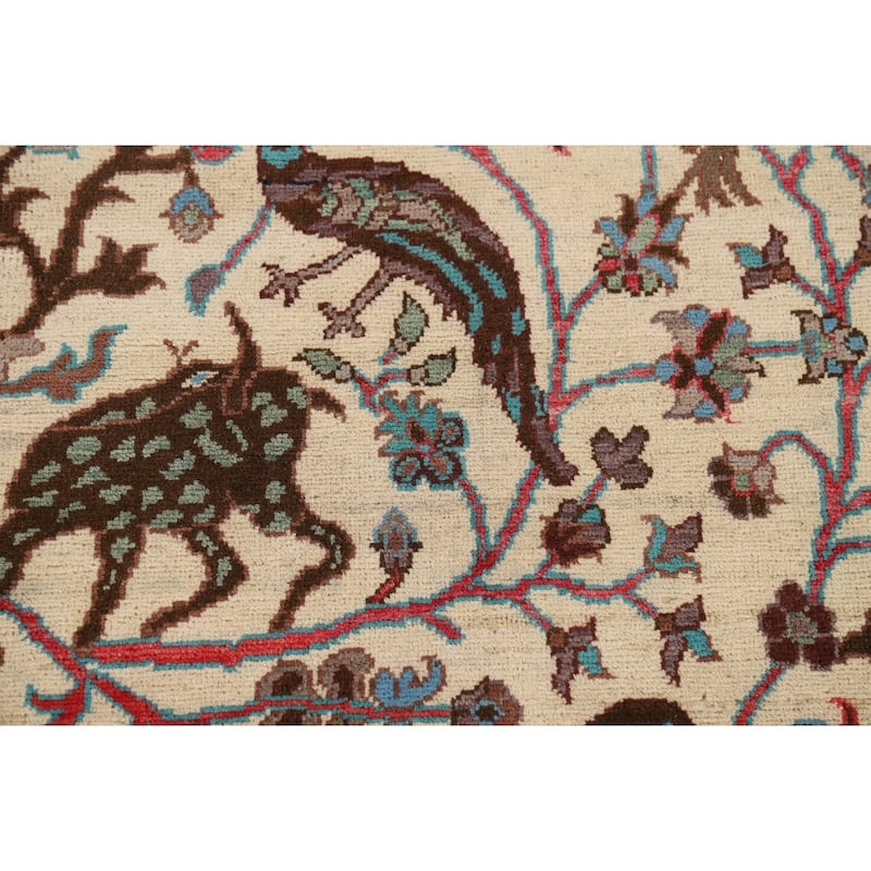 Animal Pictorial Ziegler Oriental Accent Rug Handmade Wool Carpet - 2'0" x 3'0"