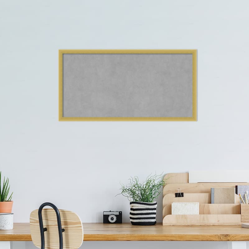 Amanti Art Svelte Polished Gold Framed Magnetic Board