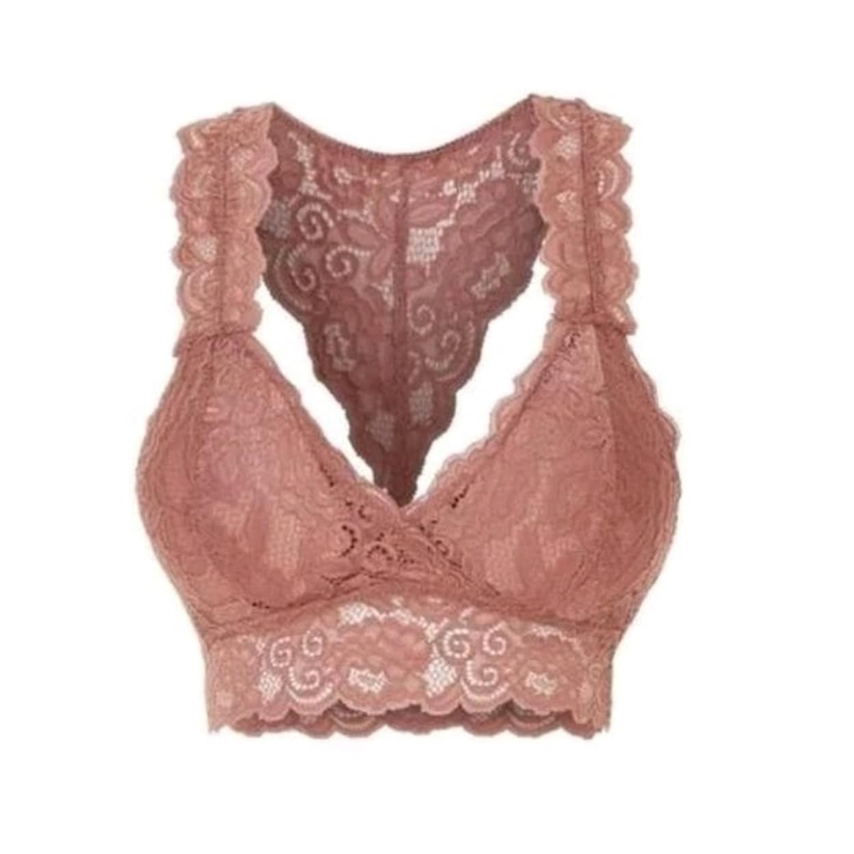 floral lace racerback bralette