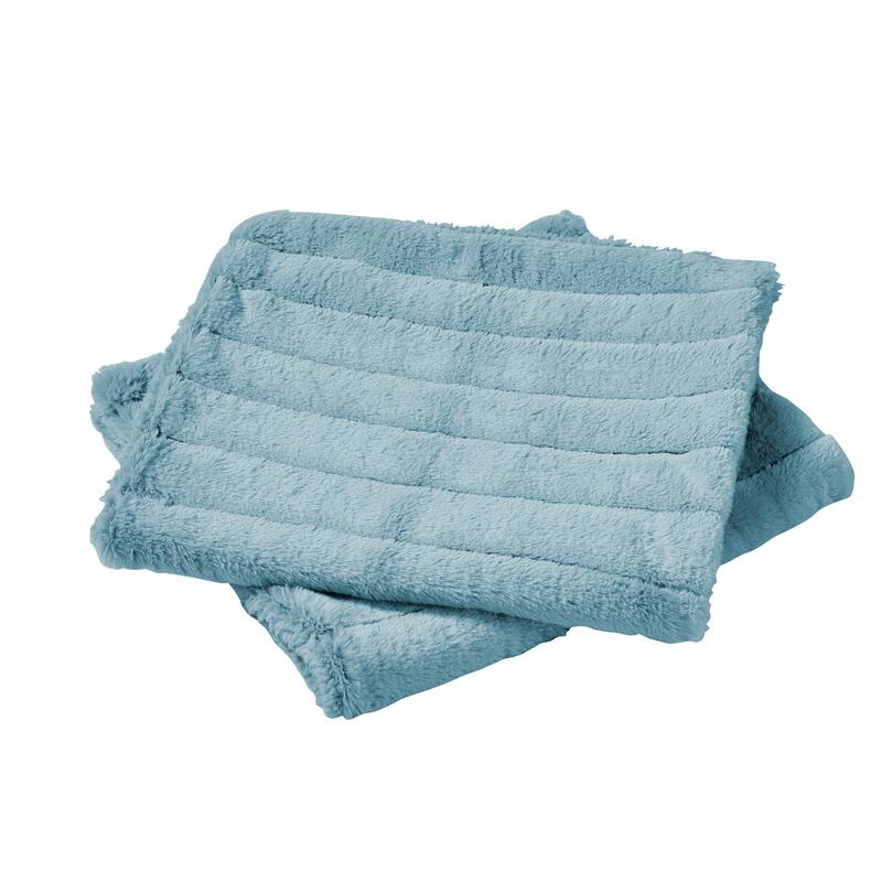 Serenta SuperMink Solid Color Throw Pillow Shell Cushion Cover Set