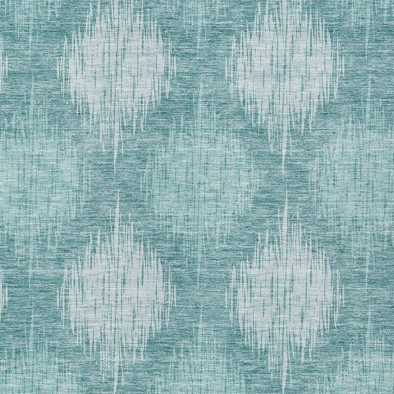 HomeRoots Ikat Transitional Rectangle Outdoor Rug