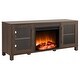 preview thumbnail 42 of 56, Quincy TV Stand with Fireplace Insert