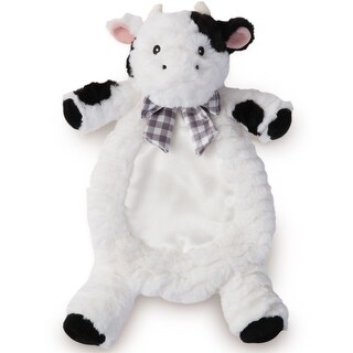 Bearington Lil' Gilly 13" Cow Security Blanket for Babies