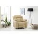 preview thumbnail 31 of 34, Copper Grove Sorgenfri Faux Leather Rocker Recliner Chair Beige