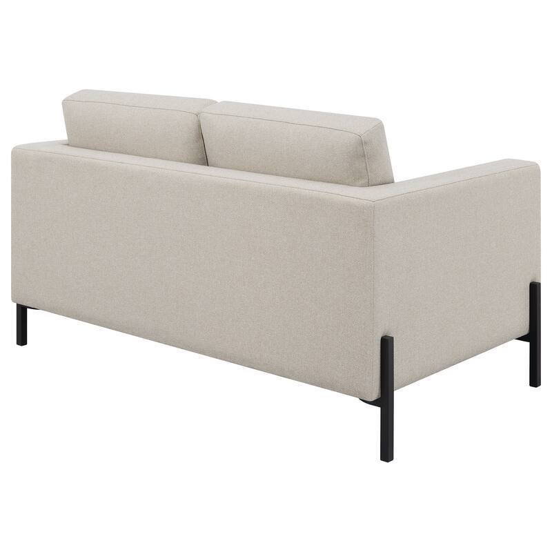 Tilly Transitional Upholstered Track Arm Loveseat
