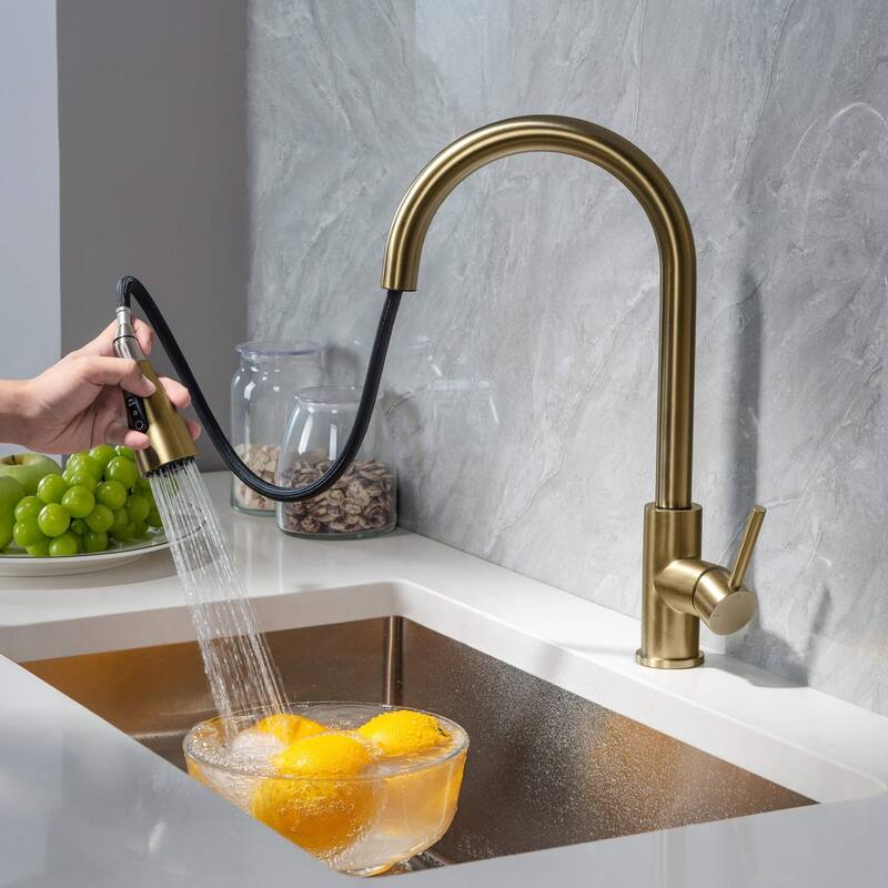 Single Handle Pull Down Kitchen Faucet
