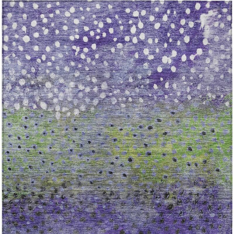 HomeRoots Abstract Transitional Rectangle Outdoor Rug