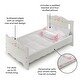 preview thumbnail 3 of 8, Badger Basket Doll Bed with Bedding and Free Personalization Kit - White Rose
