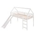 preview thumbnail 8 of 30, Twin Loft House Bed with Ladder and Slide, White