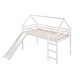 preview thumbnail 5 of 27, Twin Size Loft Bed House Bed with Slide and Solid Construction for Home