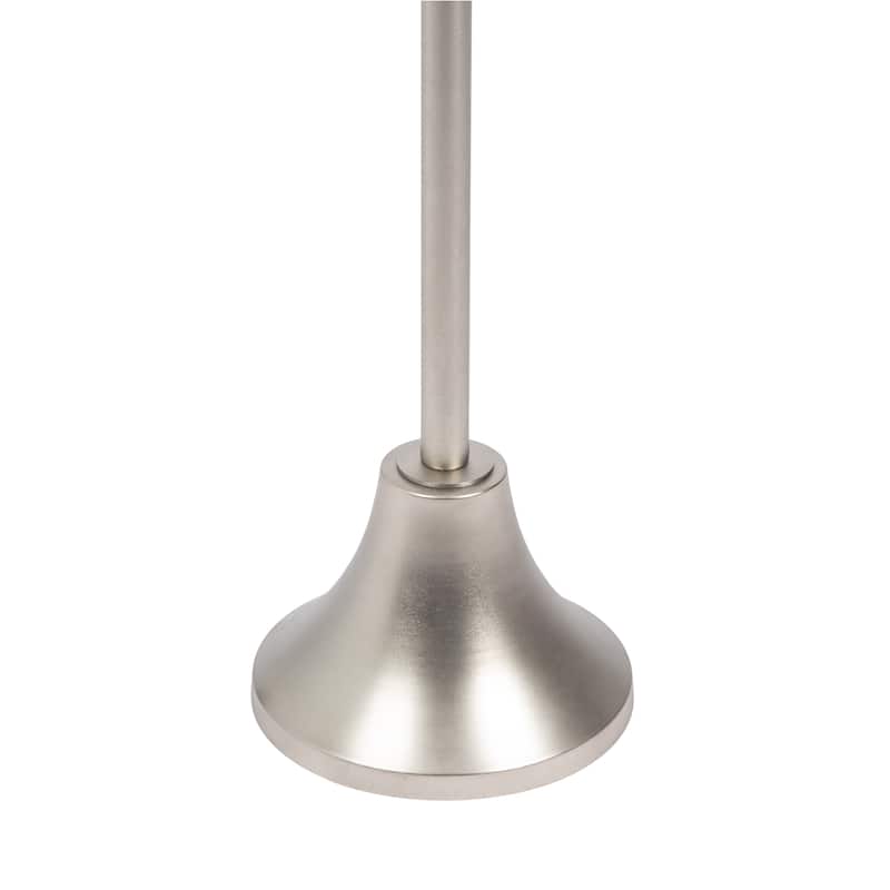 Kate and Laurel Sanzo Scalloped Marble and Metal Drink Table