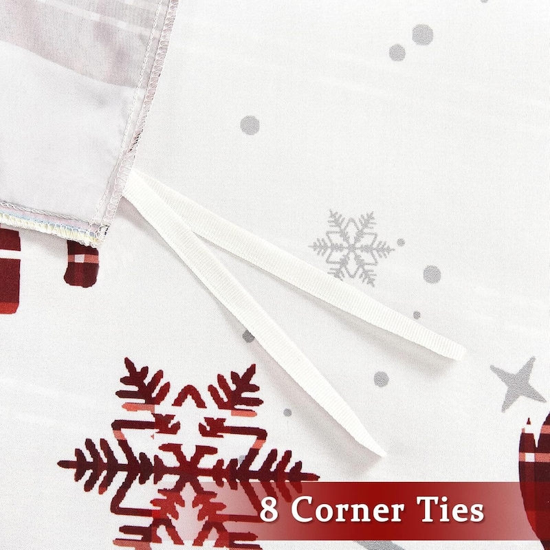 Christmas Soft Brushed Reindeer Duvet Cover and Pillow Shams Set, Bedding Set