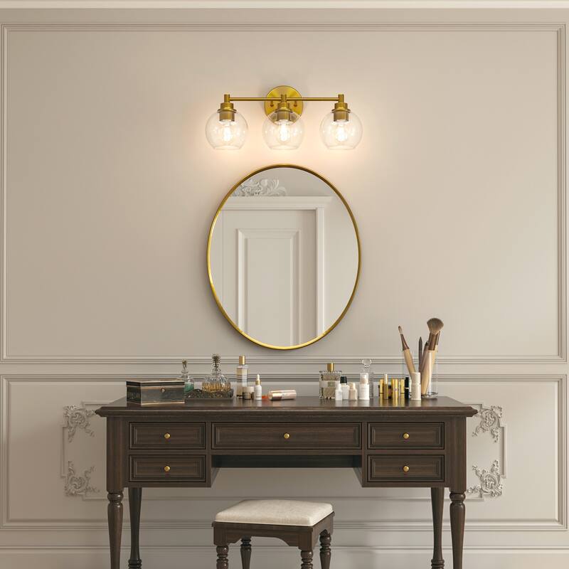 Dimmable Bathroom Vanity Light Globe Glass Shades