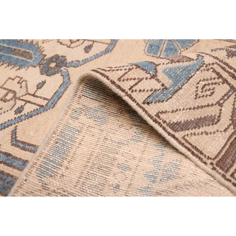 ECARPETGALLERY Hand-knotted Antalya Vintage Beige Wool Rug - 5'4 x 9'5