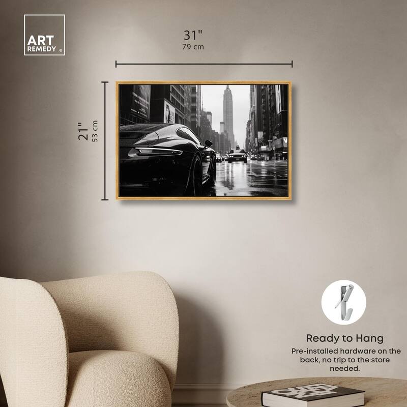 Rainy Day New York Canvas by Art Remedy