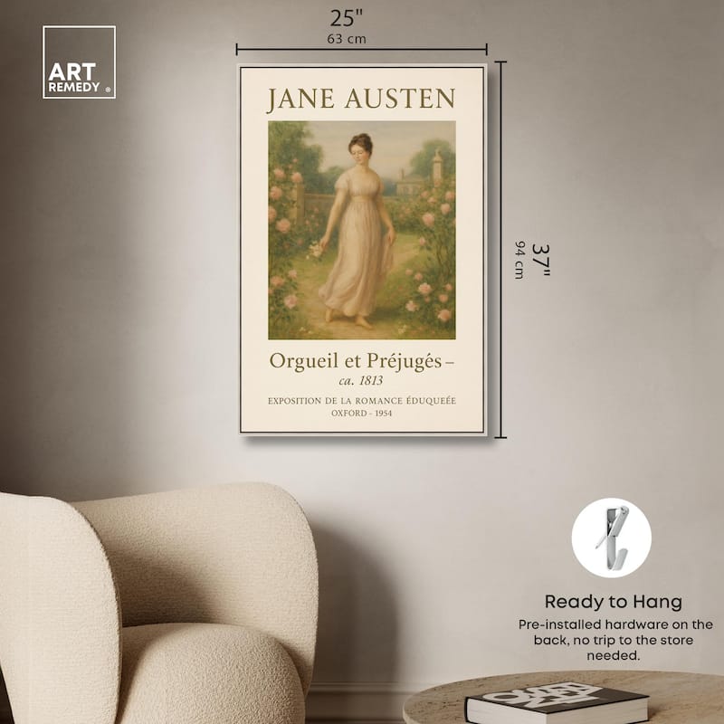 Lady in Austen's World Canvas by Art Remedy