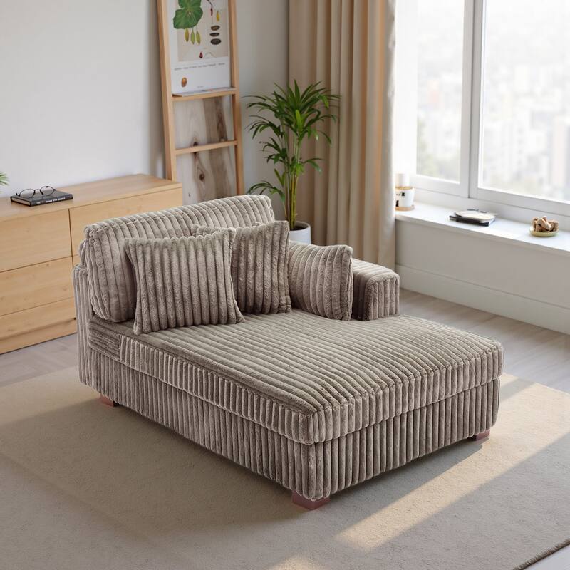 DREAMSIDEA Oversized Right Facing Chaise Lounge Lofa
