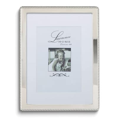 Curata Silver-Tone Beaded Edge Metal 8x10 Frame