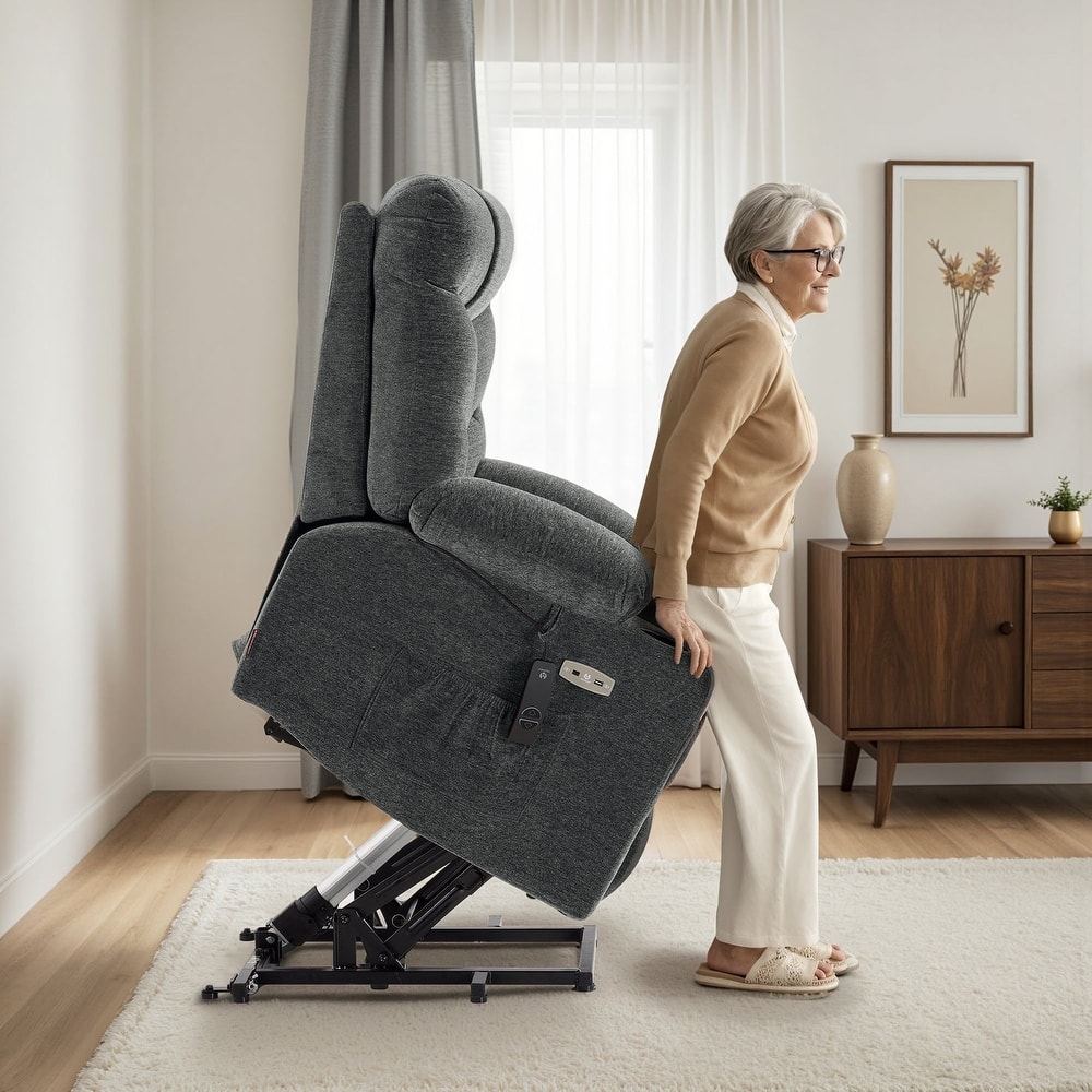 MCombo Power Lift Recliner Chair with Extended Footrest for Elderly People