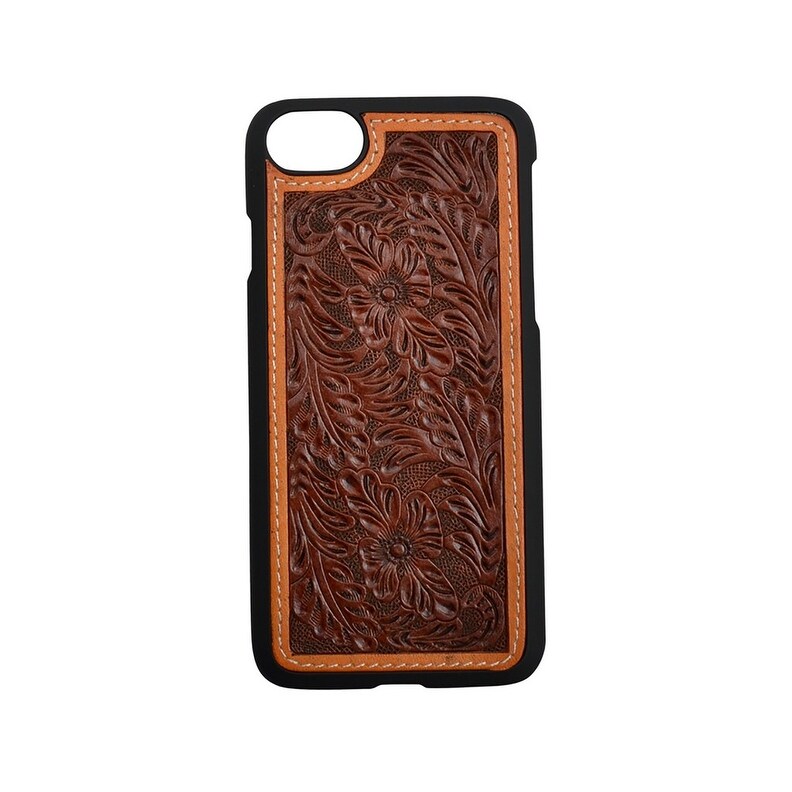 Shop 3d Western Cell Phone Case Floral Hand Tooled Snap On Natural