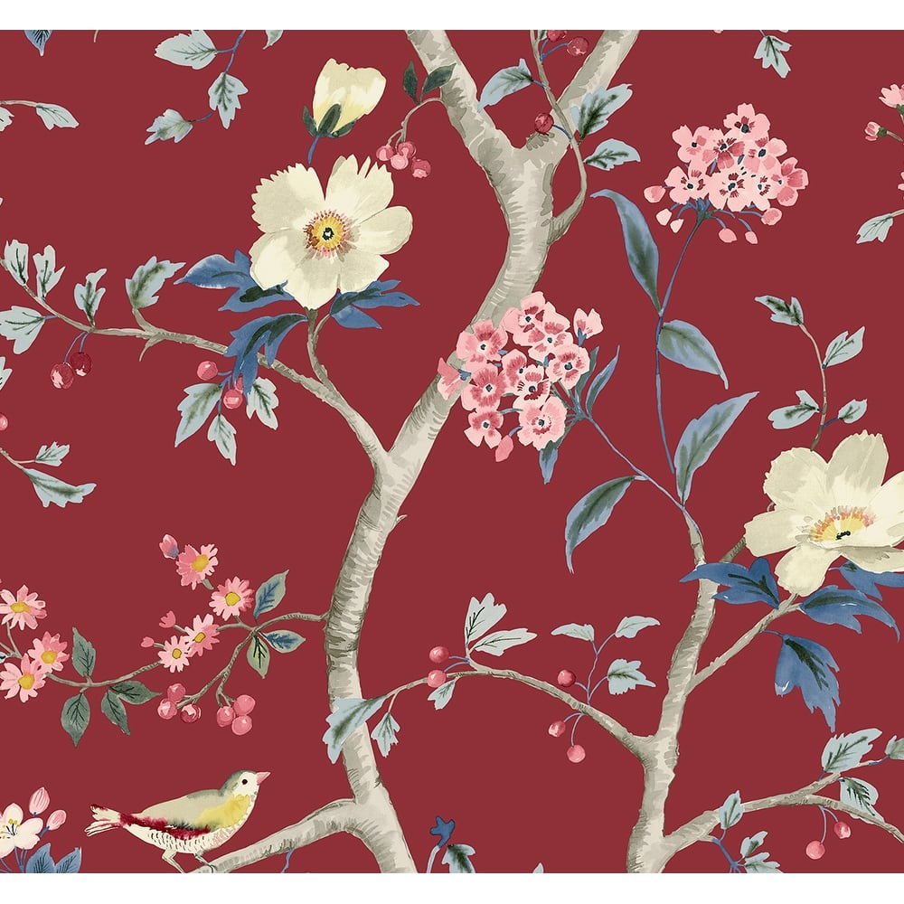 Lillian August Sparrow Haven Embossed Vinyl Unpasted Wallpaper