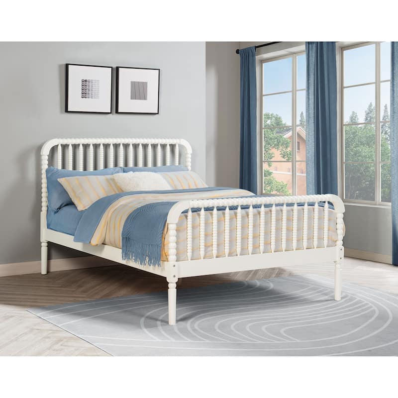 Jones Wood Full Open Frame Bed White