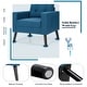 preview thumbnail 30 of 31, Costway Set of 2 Modern Tufted Accent Chair Linen Upholstered Armchair